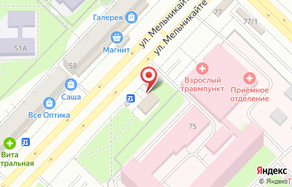 Ортопедический салон ОртоПлюс на улице Мельникайте на карте