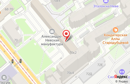 Строительная компания Группа Эталон на проспекте Обуховской Обороны на карте