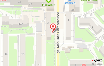 Магазин женской одежды Ангелина на улице Маршала Соколовского на карте