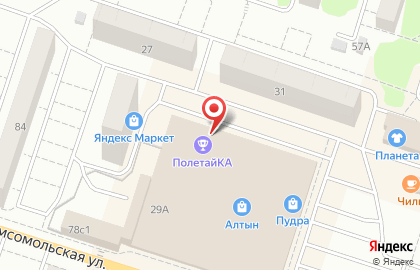 Батутный комплекс ПолетайКА на улице Победы на карте