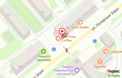 Салон связи Связной на улице Полярные Зори на карте