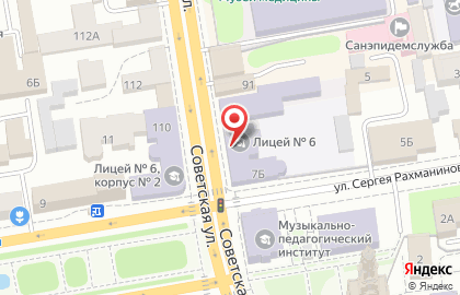 Спортивный клуб Сакура на Советской улице на карте