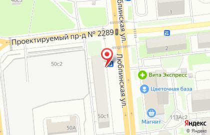 Магазин продуктов в Москве на карте