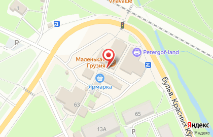 Магазин овощей и фруктов на бульваре Красных Курсантов на карте