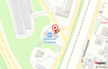 Автомойка Кристалл в Пушкино на карте