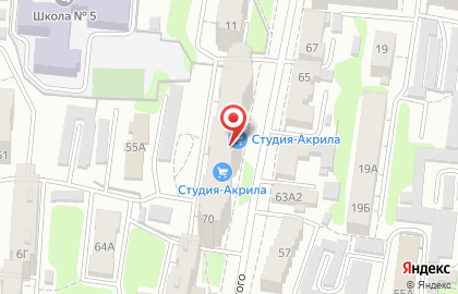 Гражданская платформа на улице Горького на карте