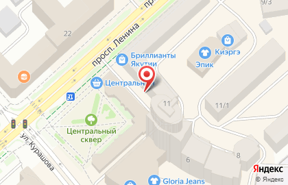 Нотариус Лазарева Л.В. на проспекте Ленина на карте