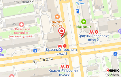 Учебный центр профсоюзов на Красном проспекте на карте