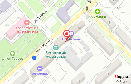 Банк Уралсиб в Уфе на карте