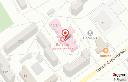 Детская поликлиника Центральная городская больница г. Заринск на карте