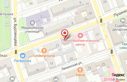 Компания Prosto мебель на Пушкинской улице на карте