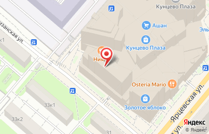Сеть лаундж-кафе MosKalyan на Ярцевской улице на карте