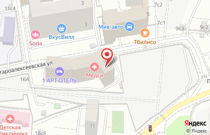 Клиника МЕДСИ на Староалексеевской на карте