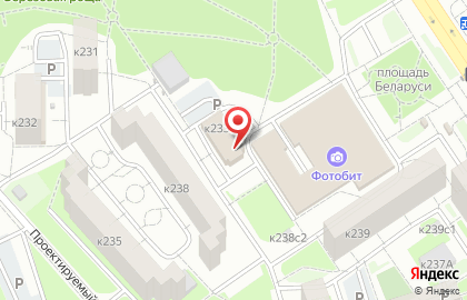 Заря в Москве на карте
