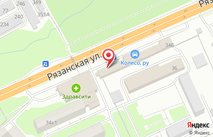 Киоск по продаже колбасных изделий на Рязанской улице на карте