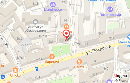 Межрегиональный профсоюз железнодорожников в Потаповском переулке на карте