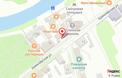 Киоск по продаже сувениров на Кремлевской улице на карте