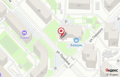 Стоматологическая клиника ЕвроДент на улице Пушкина на карте