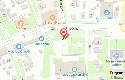 Супермаркет Красное & Белое на Советской улице на карте