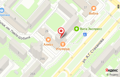 Магазин автотоваров Автоточка в Октябрьском районе на карте