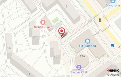 Киоск по ремонту обуви на улице Гудкова на карте