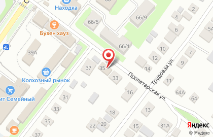 Страховая компания Росгосстрах на Пролетарской улице на карте
