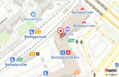 Саб вей на площади Тверской Заставы на карте