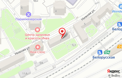 Мосигра на Белорусской на карте