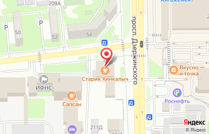 Банкомат ЮниКредит Банк на проспекте Дзержинского на карте