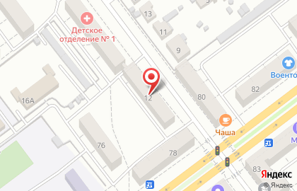 Поиск на Средне-Садовой улице на карте