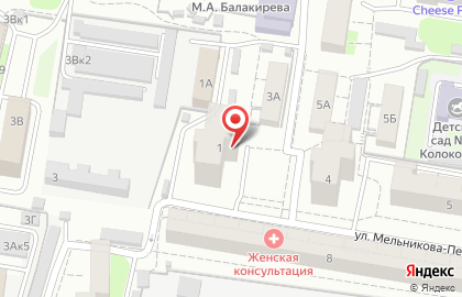 Сервисный центр Синтез на улице Мельникова-Печёрского на карте