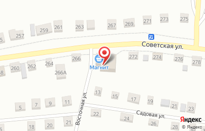 Гипермаркет Магнит на Советской улице на карте