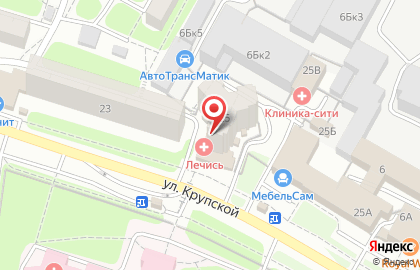 Автошкола Автокласс на улице Крупской на карте