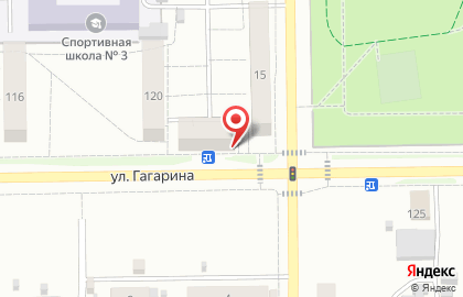 Продовольственный магазин Сова на улице Гагарина на карте