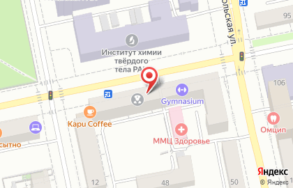 Клиника мануальной терапии и косметологии Белая Ладья на Первомайской улице на карте