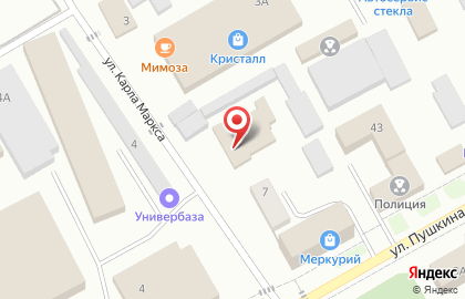 Торговый центр Орион, торговый центр на улице К.Маркса на карте