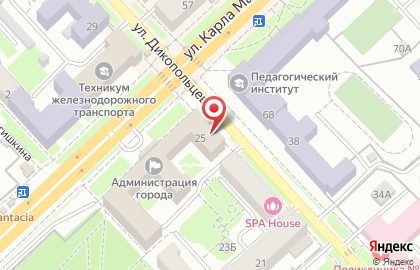 Авиакасса Хабаровский аэропорт на улице Карла Маркса на карте