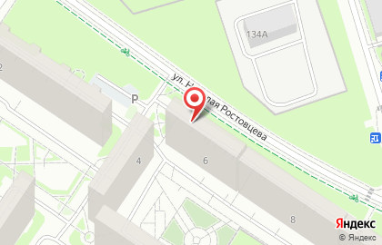 Акцент на улице Николая Ростовцева на карте