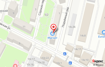 Супермаркет Магнит в Москве на карте
