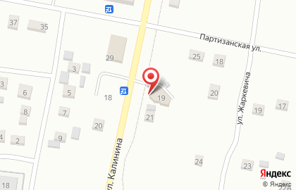 Продовольственный магазин Калина в Ленинск-Кузнецком на карте