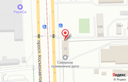 Банкомат Екатеринбургский муниципальный банк на проспекте Космонавтов, 12 на карте