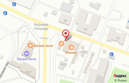 Метро-II на Боровой улице на карте