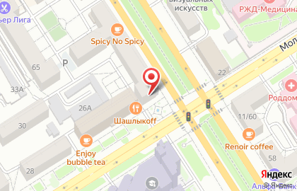 Служба заказа товаров аптечного ассортимента Аптека.ру на проспекте Ленина, 63а на карте