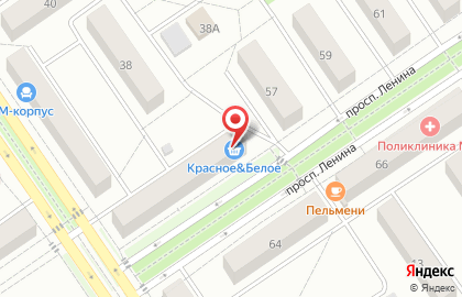 Магазин Красное & Белое на проспекте Ленина в Ишимбае на карте