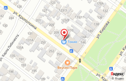 Кафе Токио на улице Кропоткина на карте