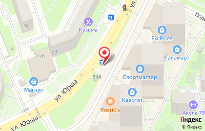 Корто на улице Юрша на карте