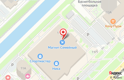 Гипермаркет Магнит Семейный на улице Павловского на карте