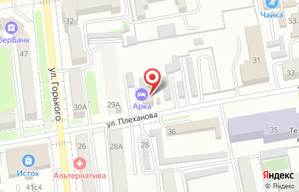 Автокафе Avocado на улице Плеханова на карте
