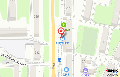 Супермаркет Спутник на Московской улице на карте