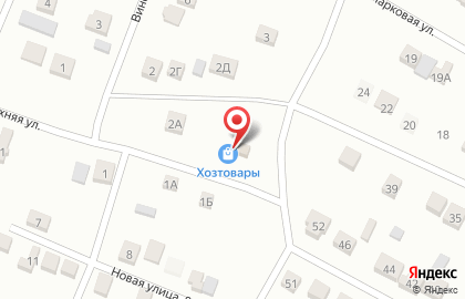 Продуктовый магазин Новый на Виноградной улице на карте